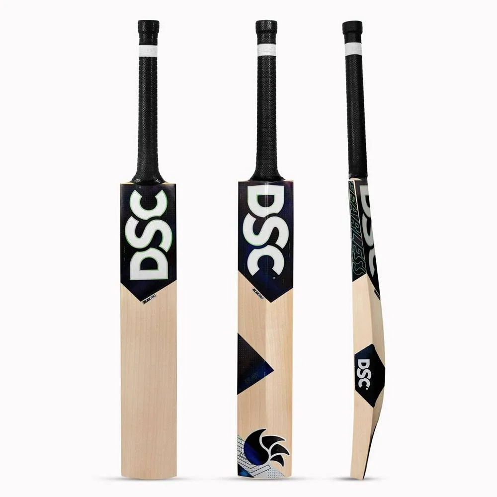 DSC Blak Pro English Willow Cricket Bat (Standard Size Short Handle)