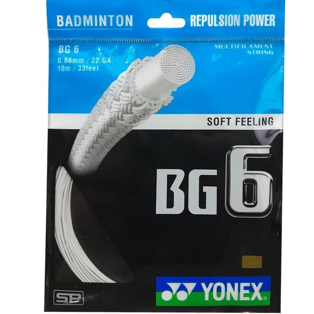 Yonex BG 6 Badminton Racket String 5 Sets