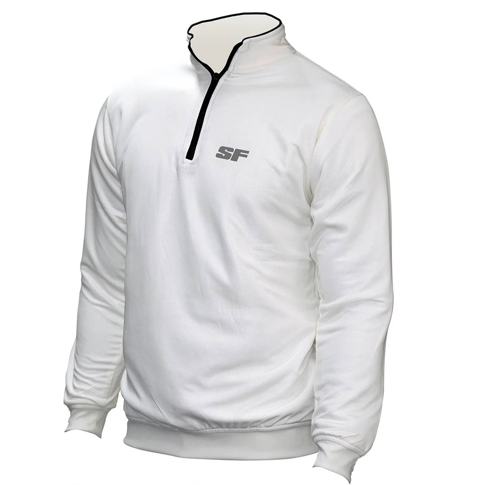 SF Sweater Full Sleeve  White Size Medium