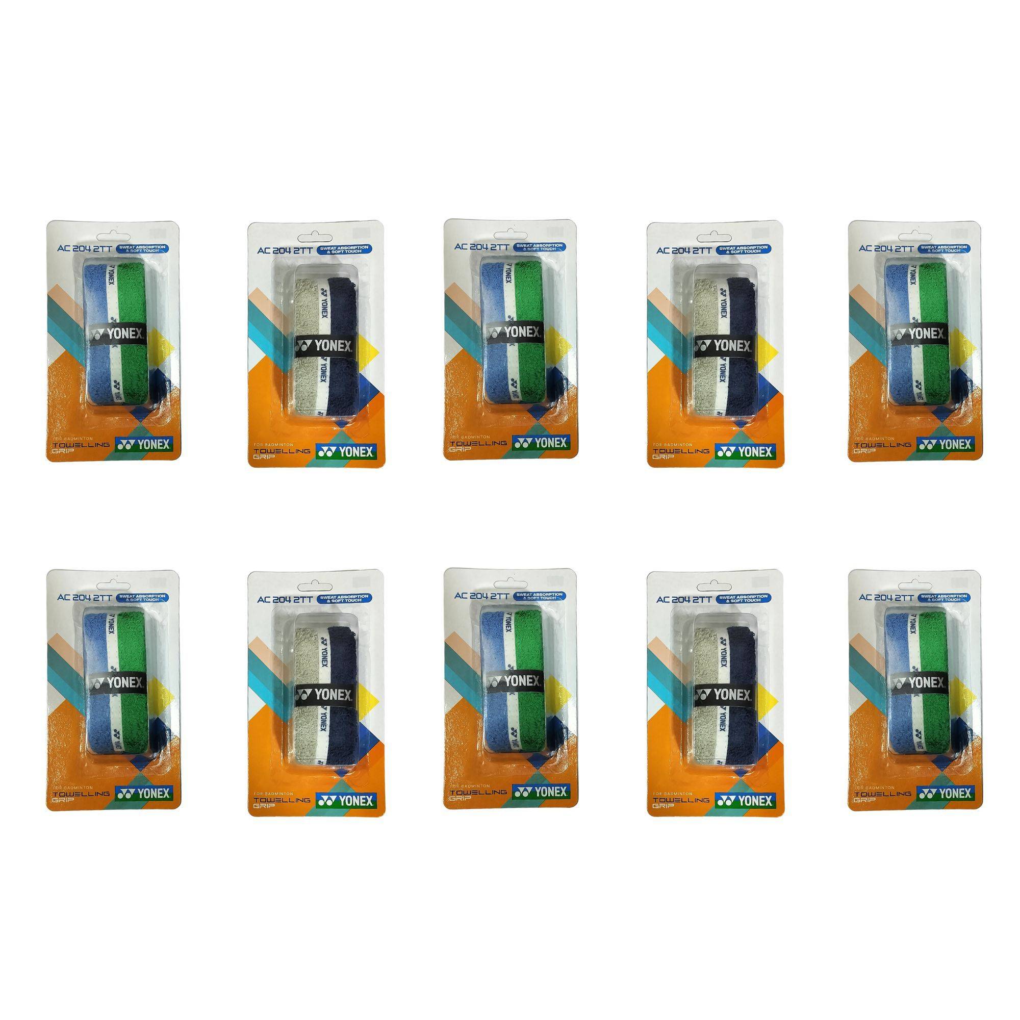 Set of 10 Yonex AC2042TT Towel Badminton Grip