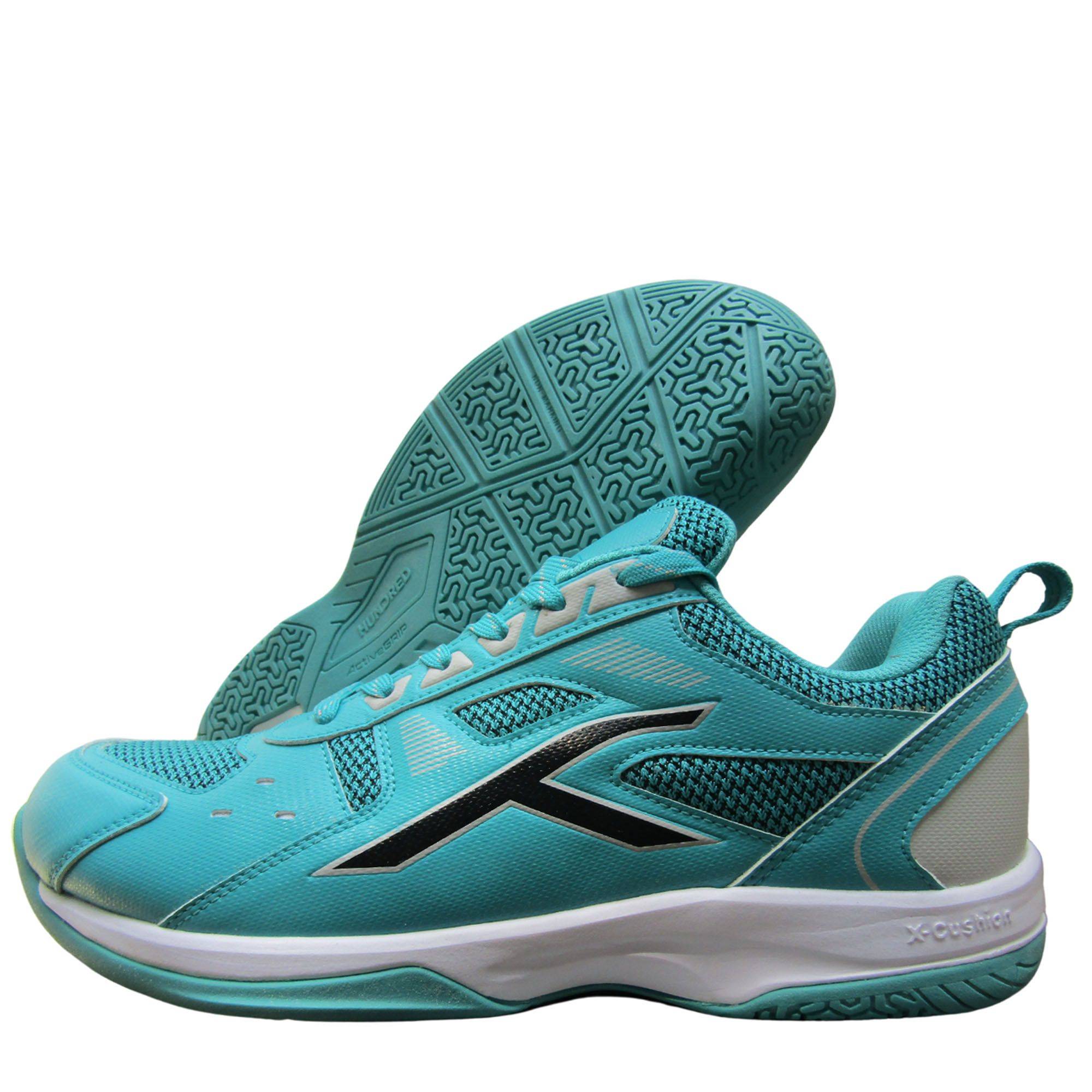 Hundred Raze Badminton Shoes Turquoise Black Gray