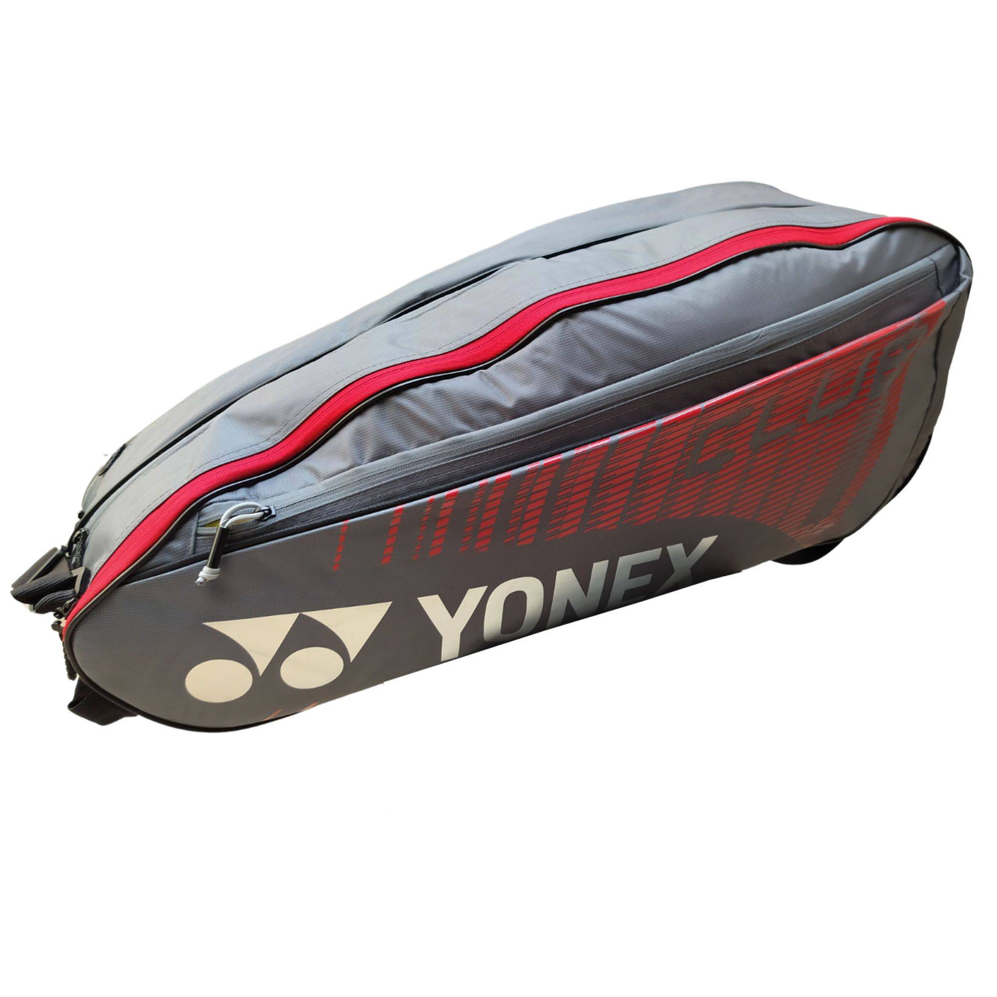Yonex PC3-Q014-23426EX-SR Badminton Kit Bag Grey Red Color