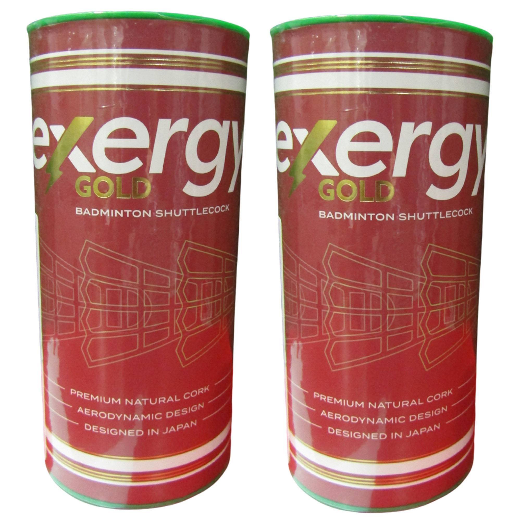 Exergy Exergy Gold Badminton Shuttlecocks Set of 2 (6 Pieces in 2 Box)