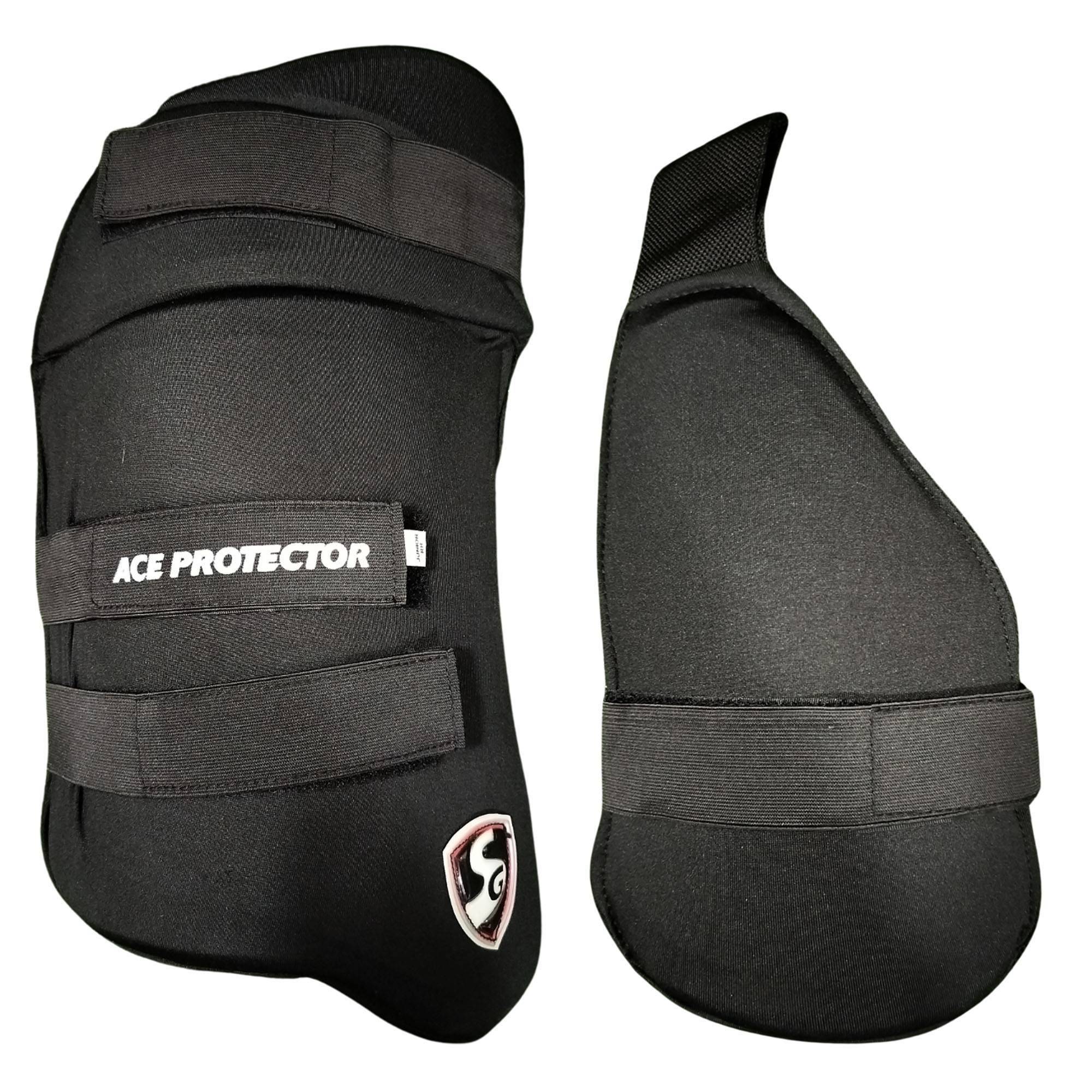 SG Ace Protector Thigh Pad Combo Black (Junior Size Right Hand Side)