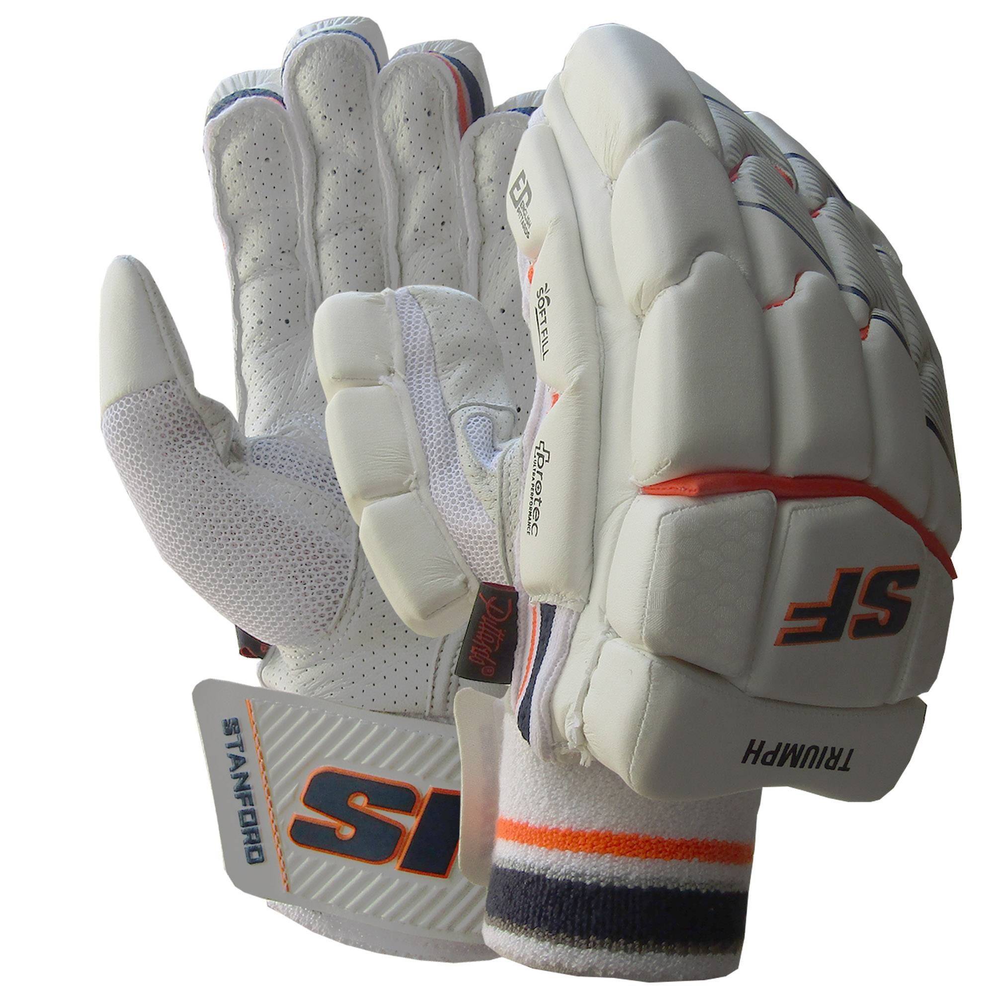SF Triumph Batting Gloves White and Blue
