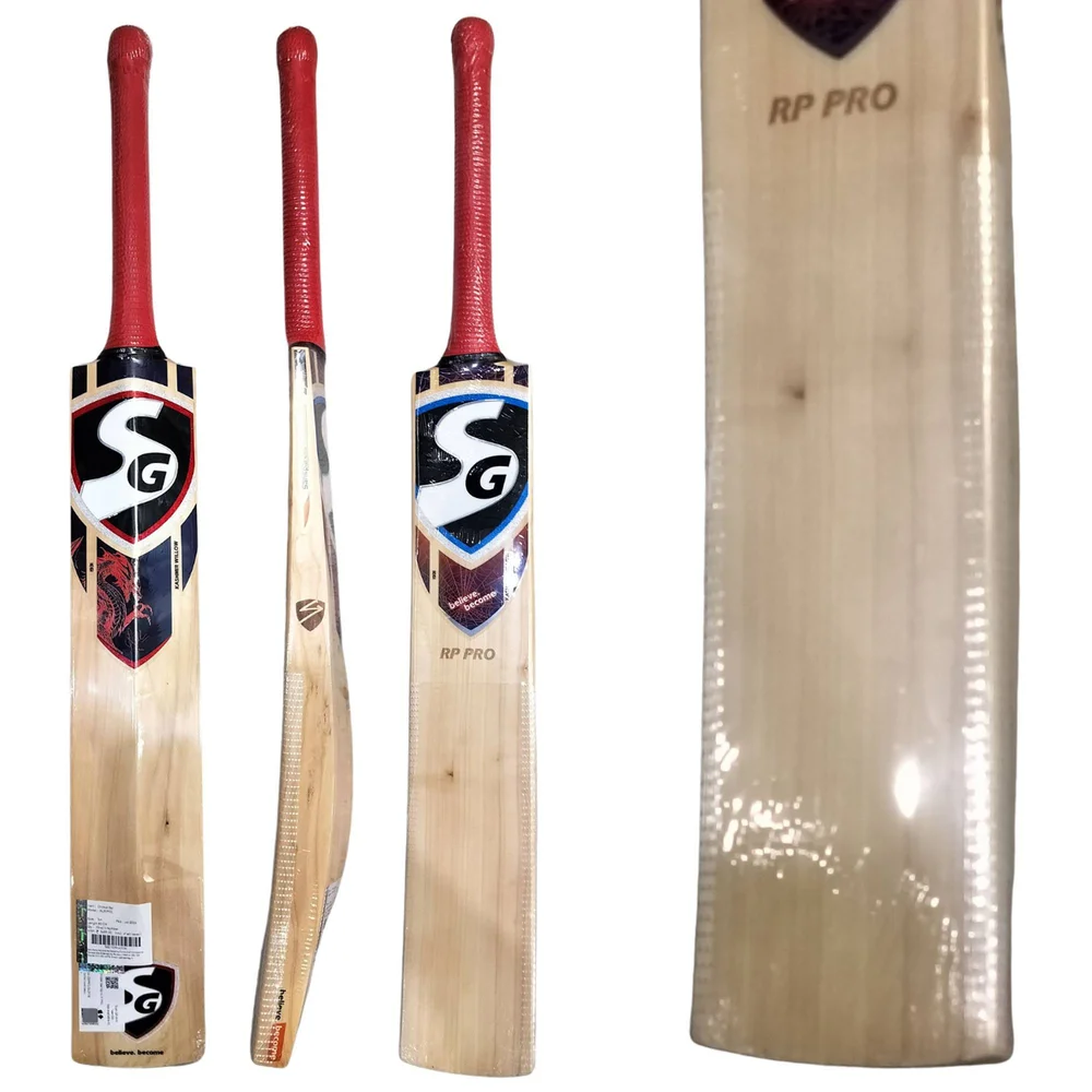 SG RP Pro Kashmir Willow Cricket Bat (Standard Size Short Handle)