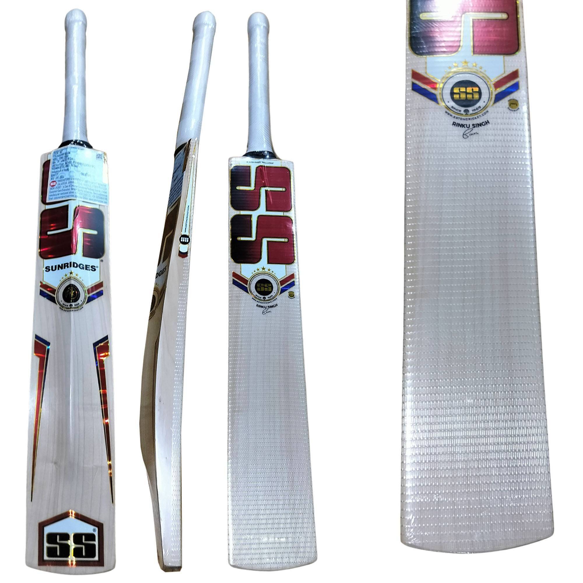 SS Rinku Singh Kashmir Willow Cricket Bat (Standard Size Short Handle)