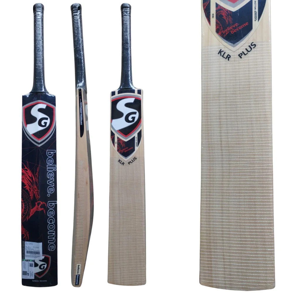 SG KLR Plus Kashmir Willow Cricket Bat (Standard Size Short Handle)