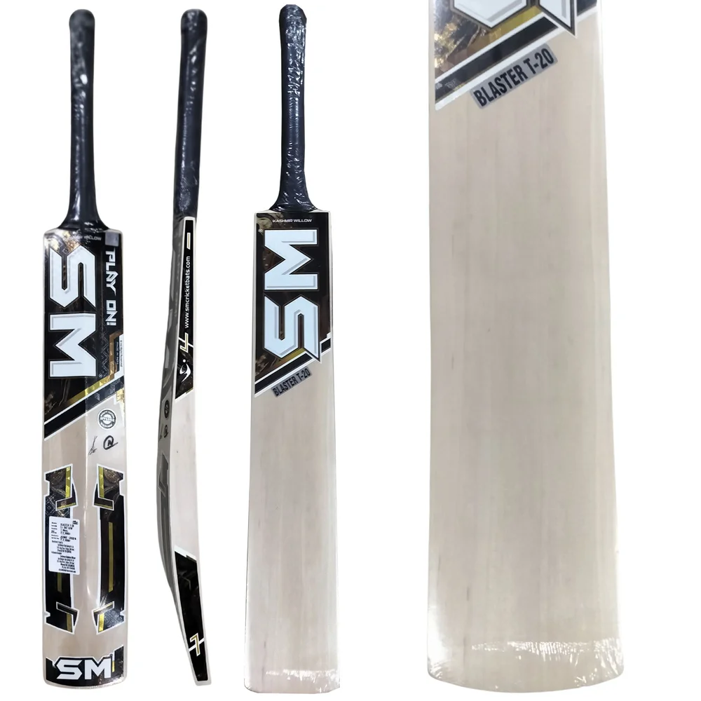SM Blaster T20 Kashmir Willow Cricket Bat (Standard Size Short Handle)