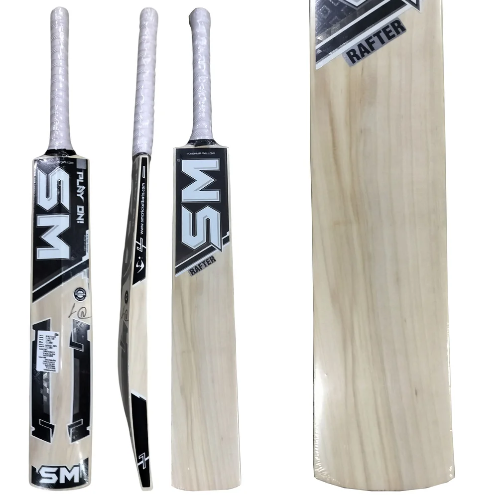 SM Rafter Kashmir Willow Cricket Bat (Standard Size Short Handle)