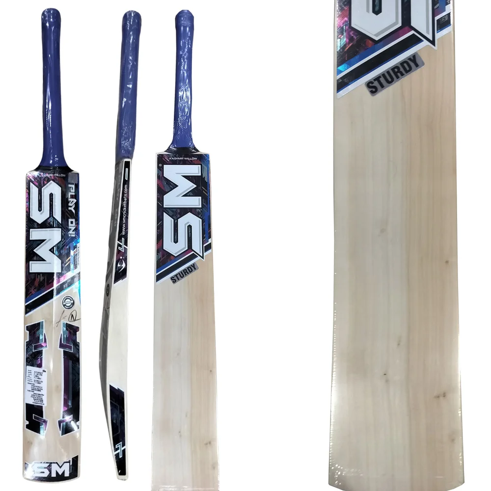 SM Sturdy Kashmir Willow Cricket Bat (Standard Size Short Handle)