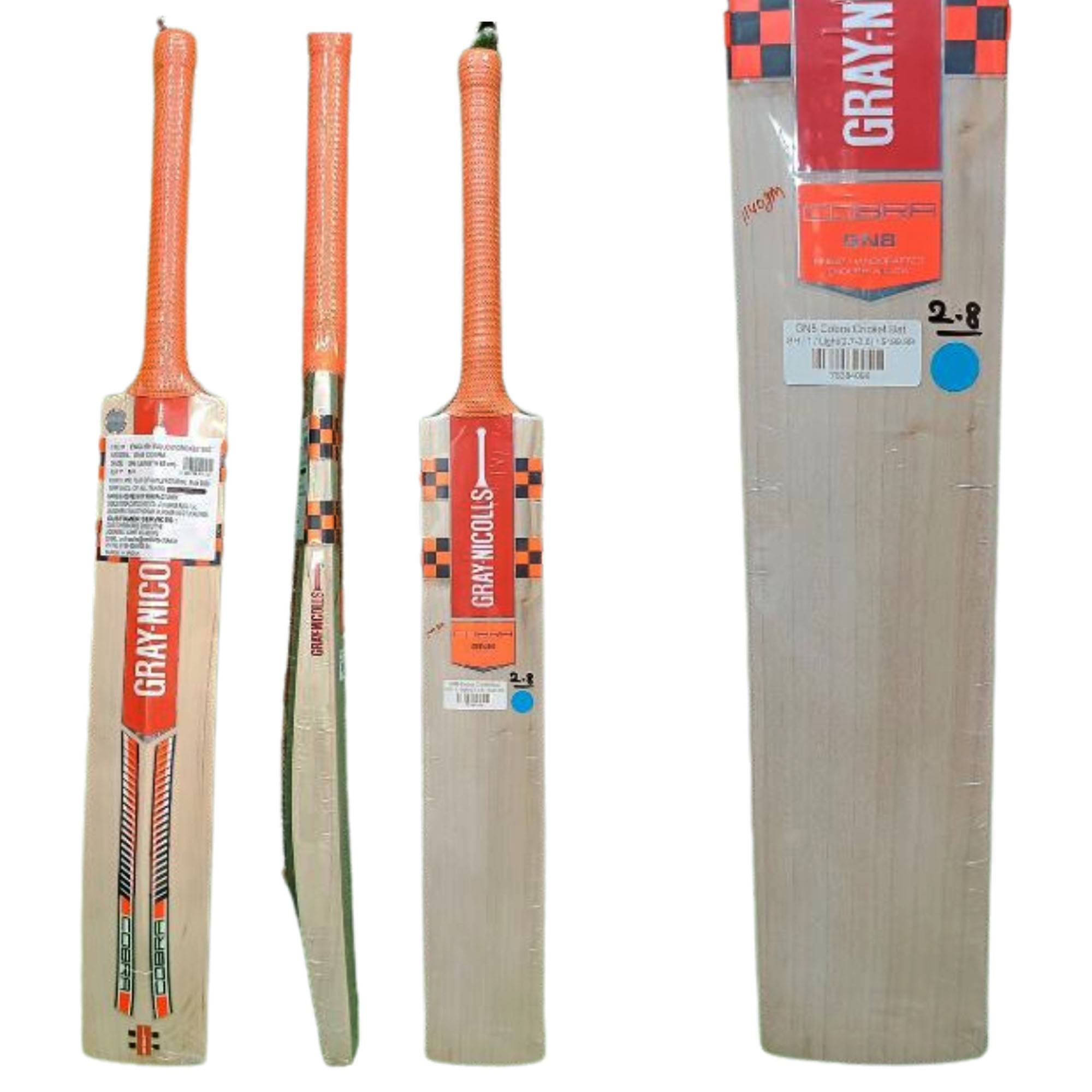 Gray Nicolls Cobra GN8 English Willow Cricket Bat Size-SH