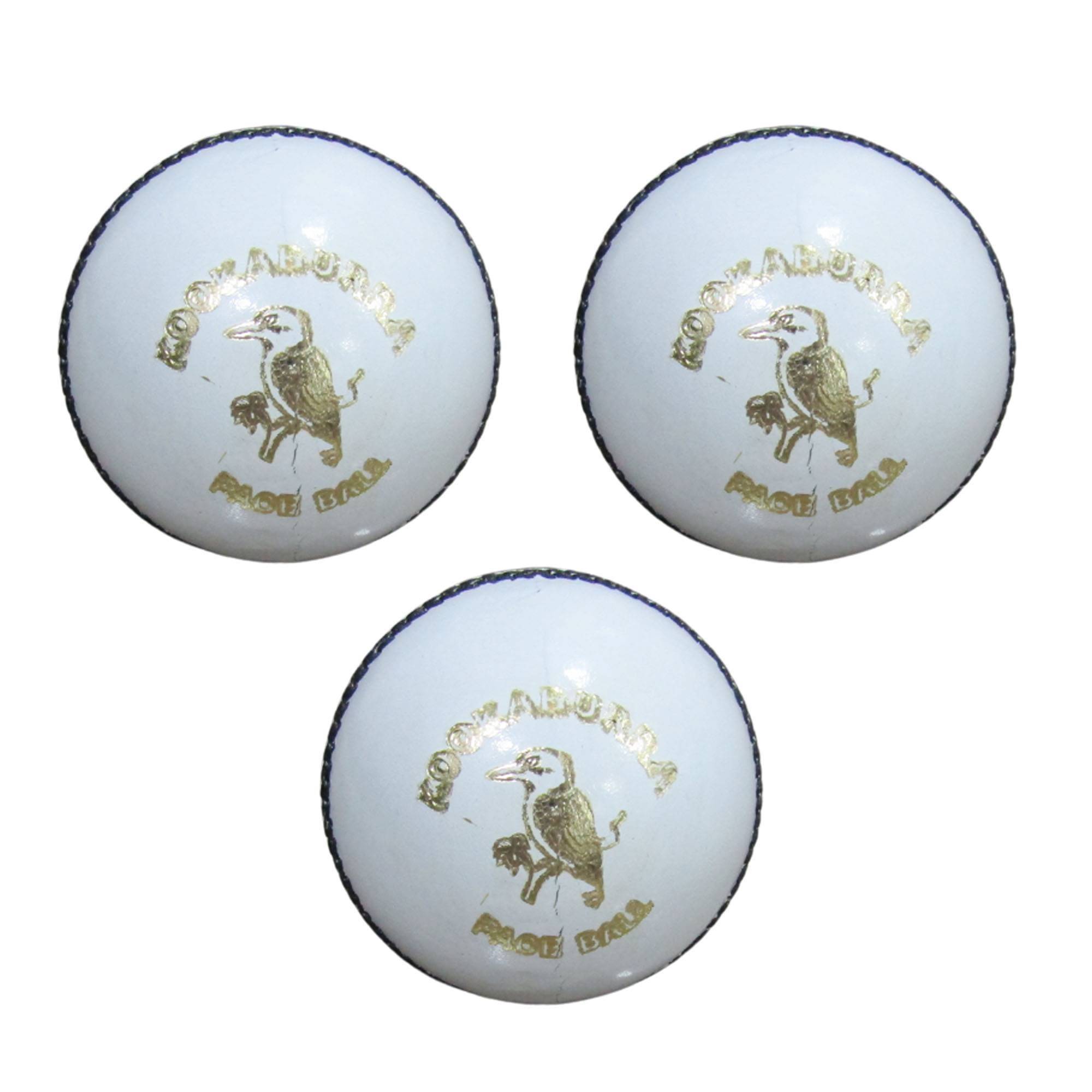 Kookaburra Pace Cricket Ball 3 Ball Set White