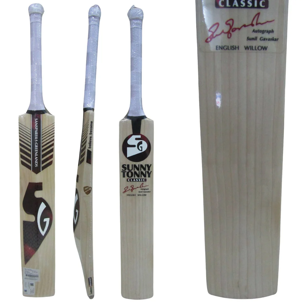 SG Sunny Tonny Classic English Willow Cricket Bat (Standard Size Short Handle)