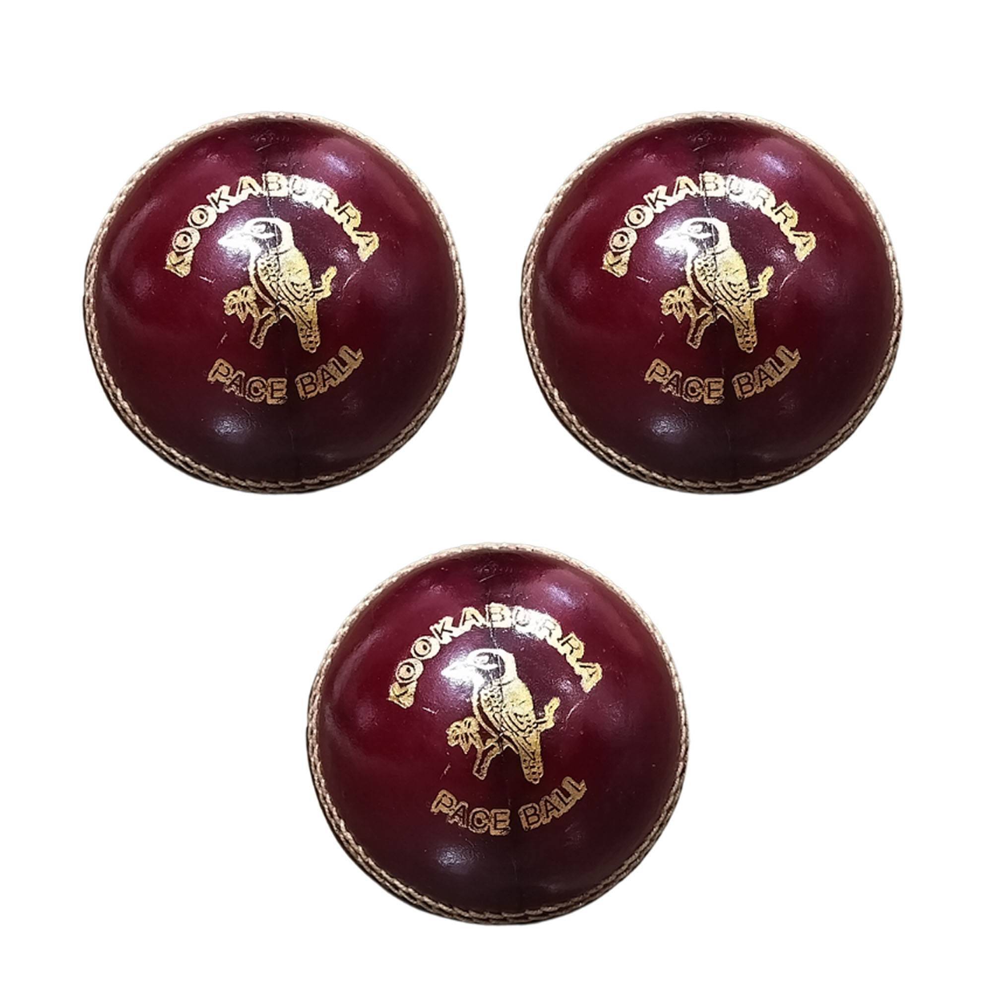 Kookaburra Pace Cricket Ball 3 Ball Set Red