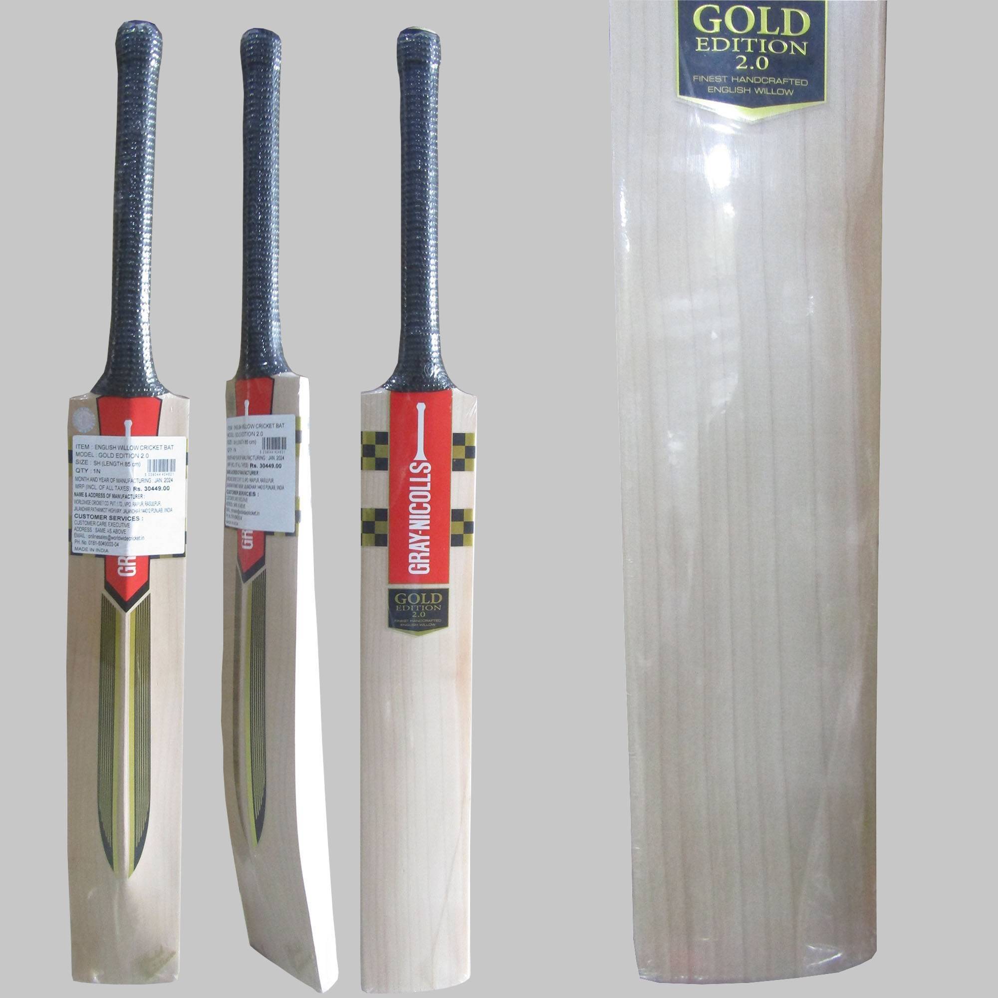 Gray Nicolls Gold Edition 2.0 English Willow Cricket Bat Size SH