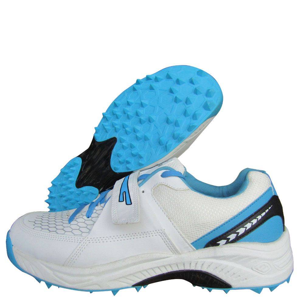Star Impact Reach Stud Cricket Shoes White Sky