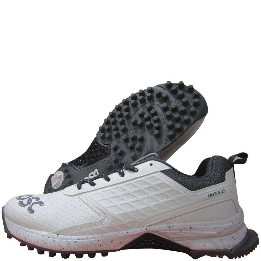 DSC Jaffa 22 Stud Cricket Shoes White Black