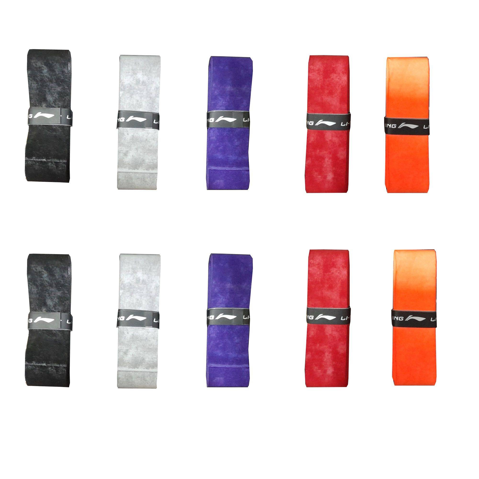 Li Ning GP 25 Soft Tek Badminton Grip Set Of 10 Assorted Color