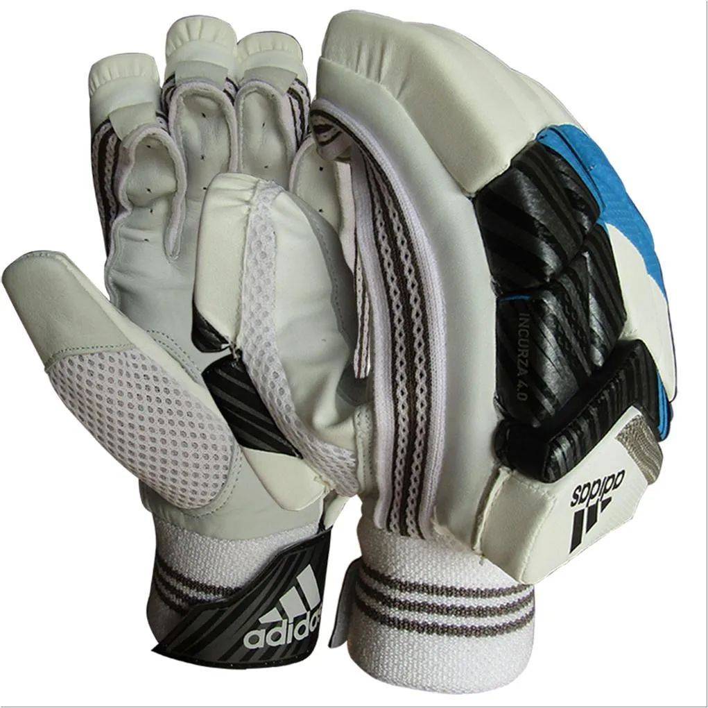 Adidas Incurza 4.0 Cricket Batting Gloves Blue and White