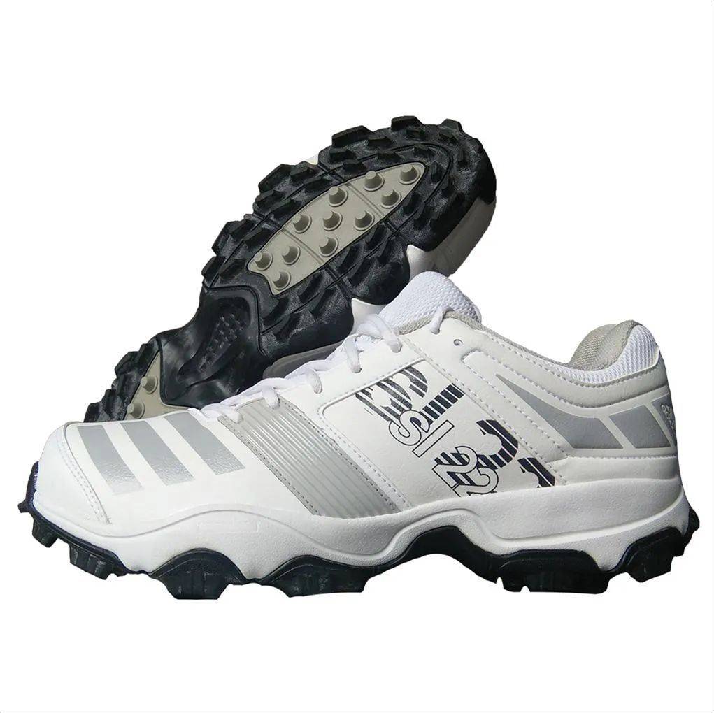 Adidas SL 22 Trainer Stud Cricket Shoes White Grey and Black