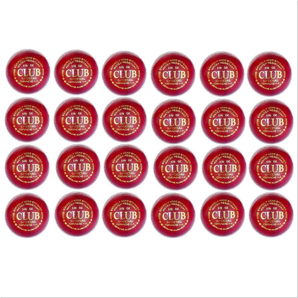 Aj Club Cricket Ball Set of 24 Ball Red
