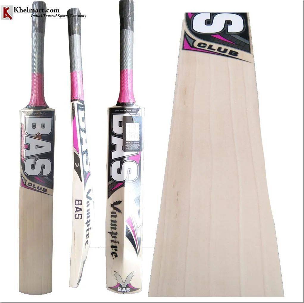 Bas Vampire Club English Willow Cricket Bat Standard Size