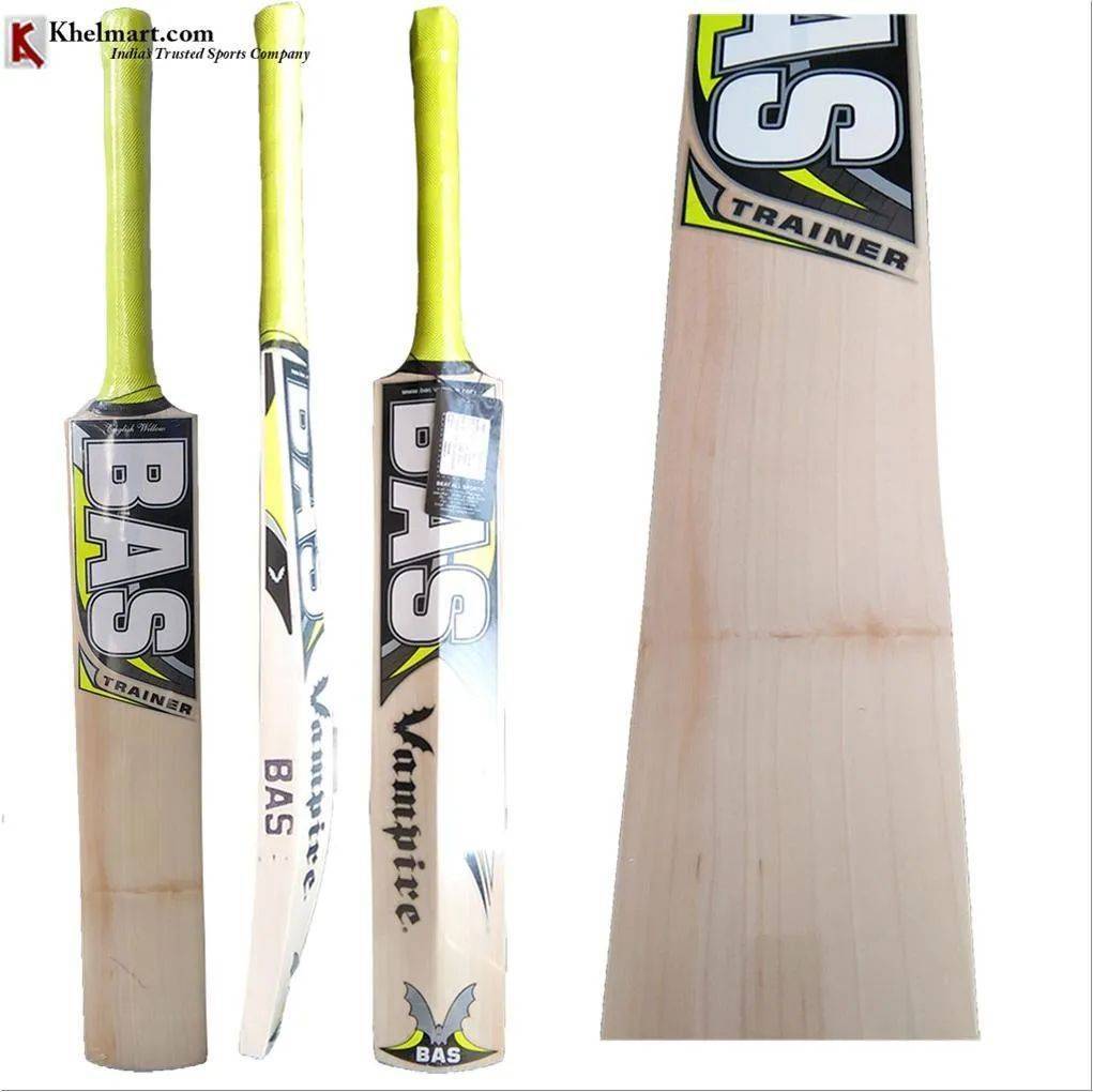 Bas Vampire Trainer English Willow Cricket Bat Standard Size