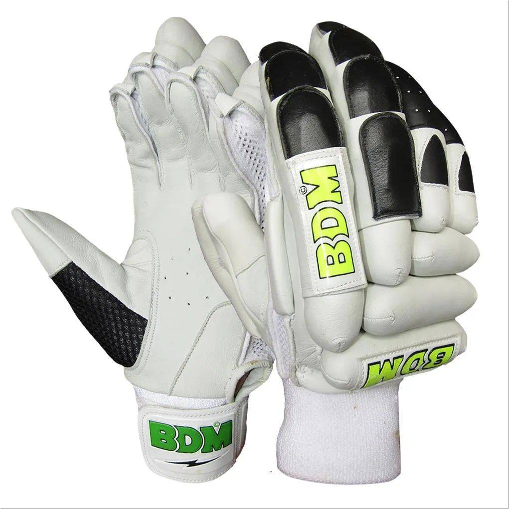 BDM Aero Dynamic Batting Gloves White and Black