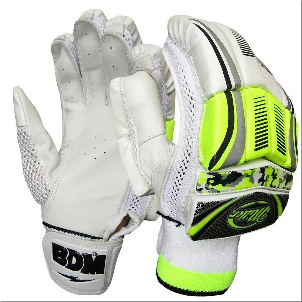 BDM Miller Batting Gloves White Lime