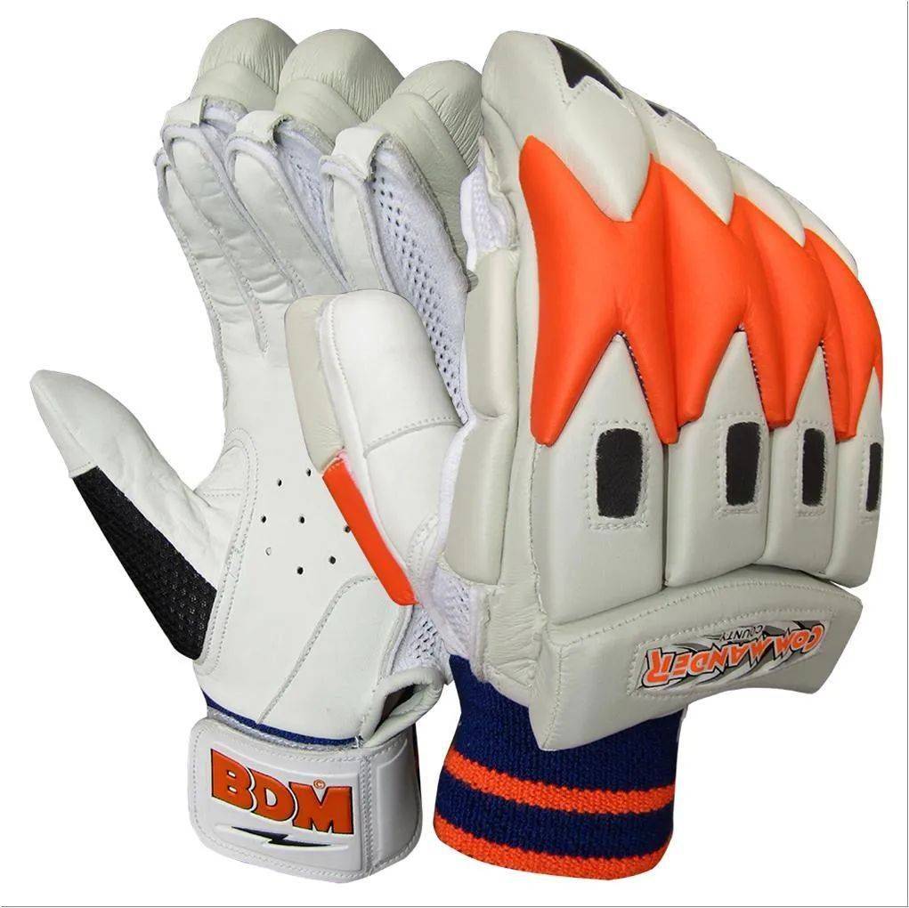 BDM Commander Batting Gloves White Orange
