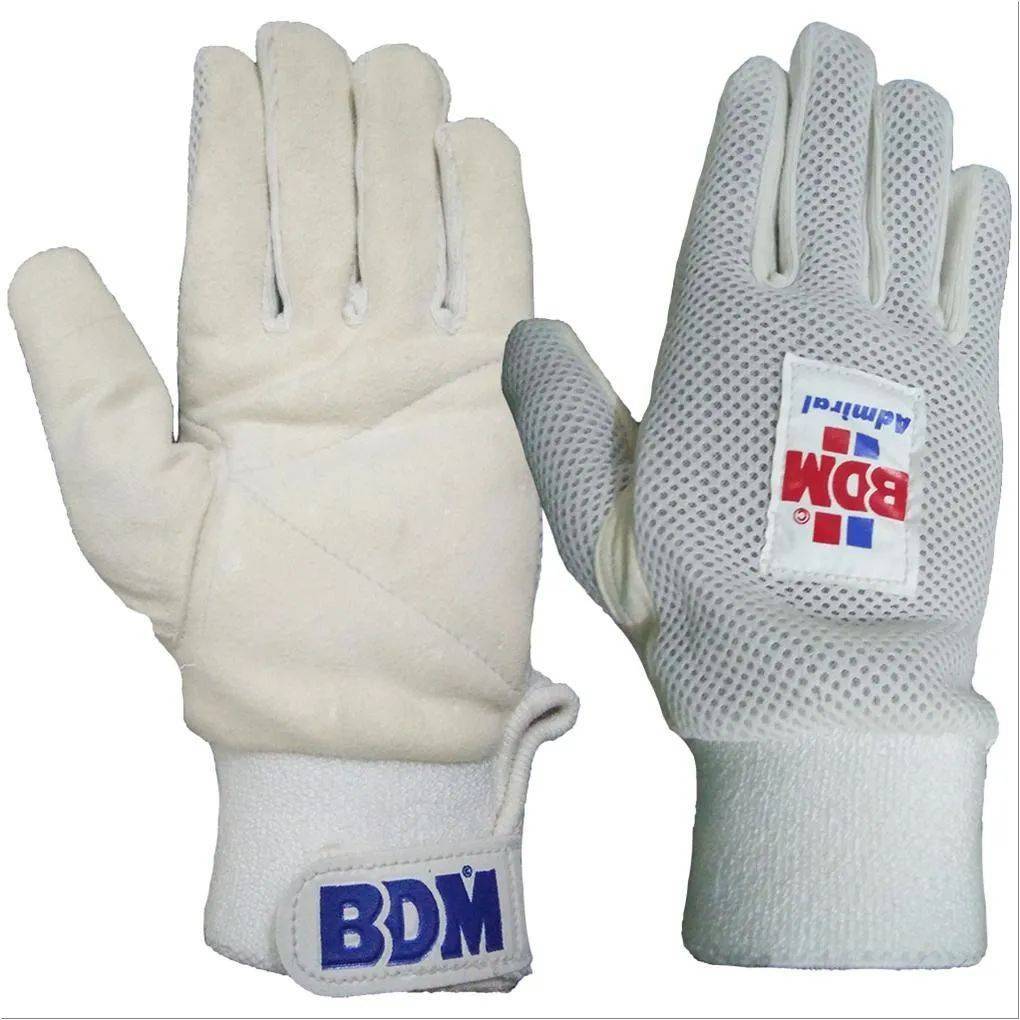 BDM Admiral Wicket Keeping Inner Gloves White