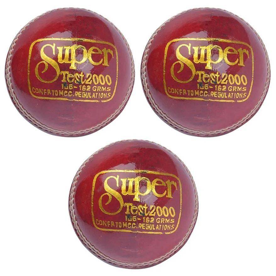 BDM Super Test 2000 Cricket Ball 3 Ball Set