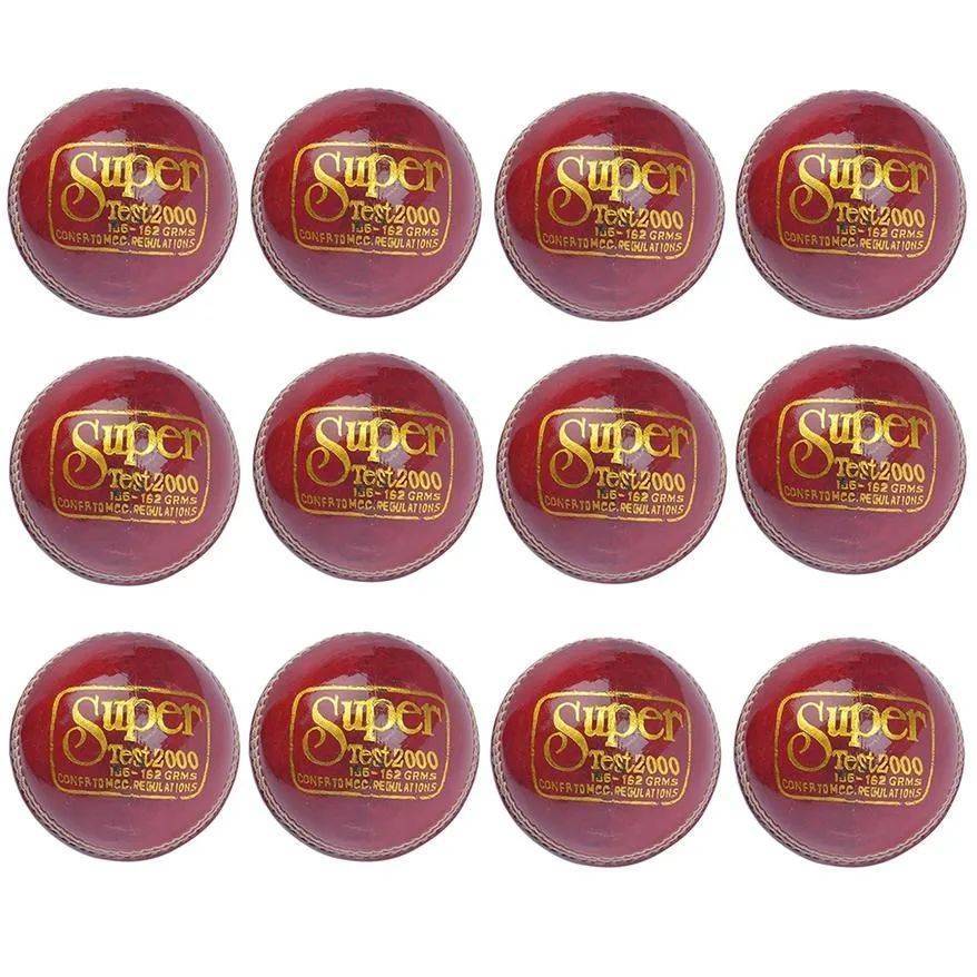 BDM Super Test 2000 Cricket Ball 12 Ball Set