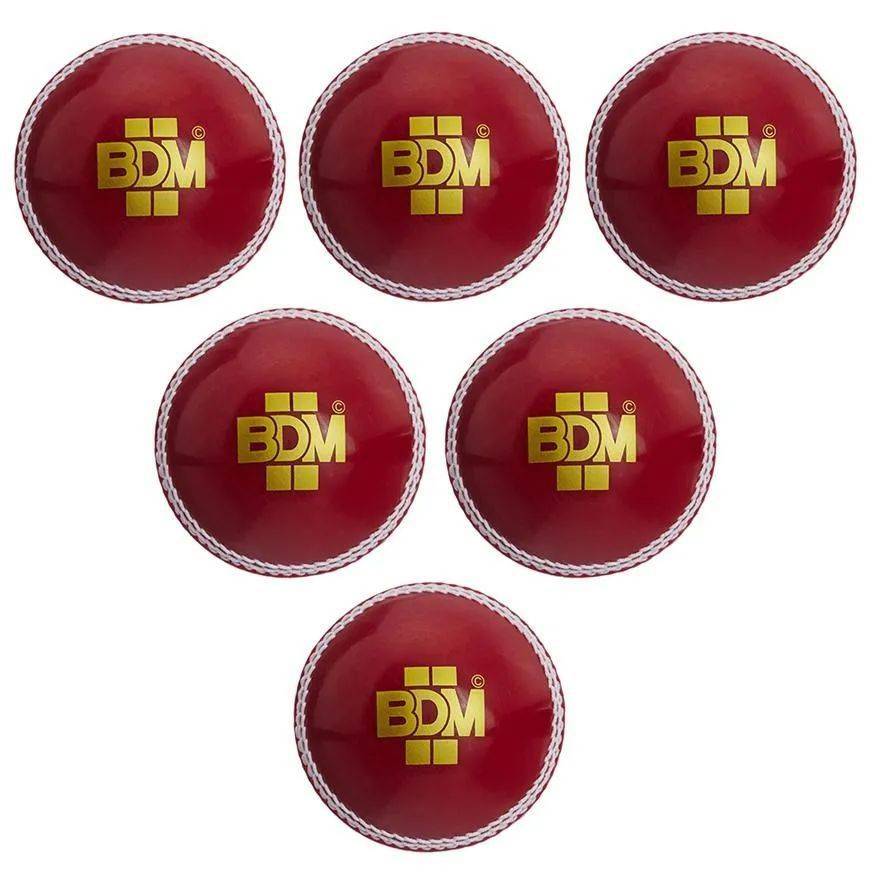 BDM Synthetic Incredible Hand Stitched Cricket Ball 6 Ball Set