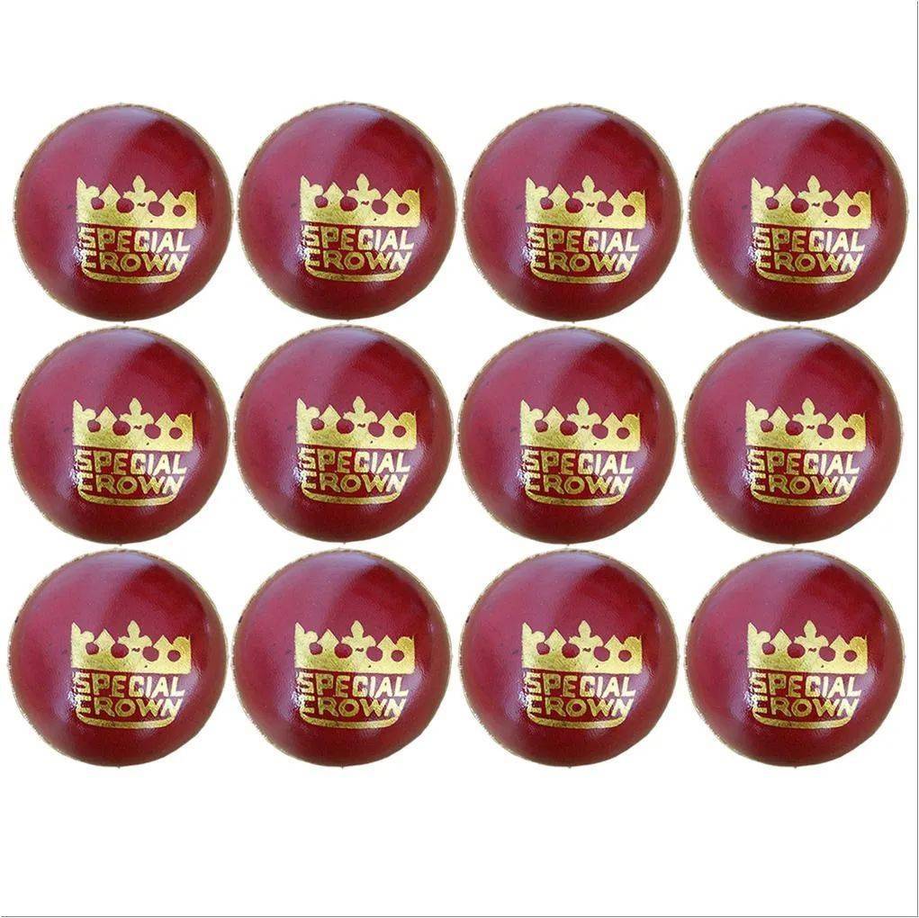 BDM Special Crown Cricket Ball 12 Ball Set Red