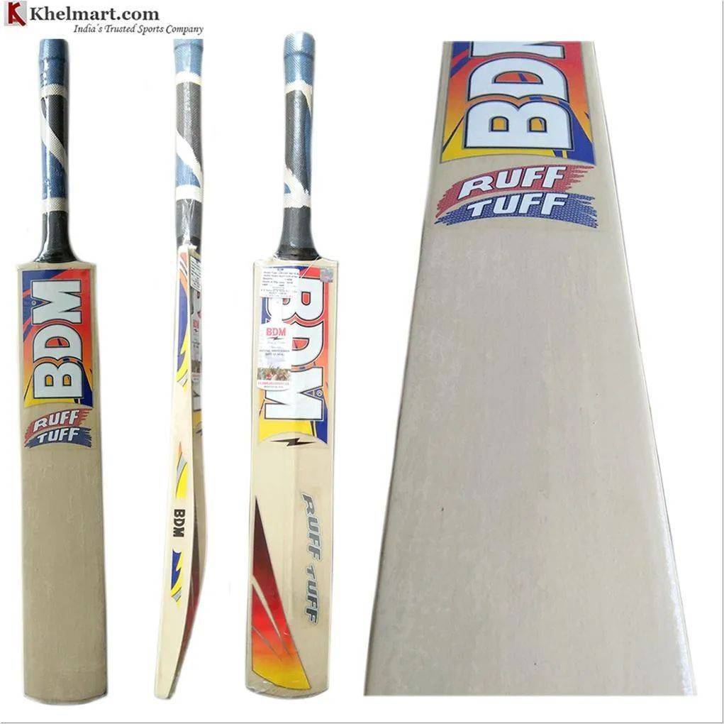 BDM Ruff Tuff Kashmir Willow Synthetic Cricket Bat With Free Anti Stuff Sheet
