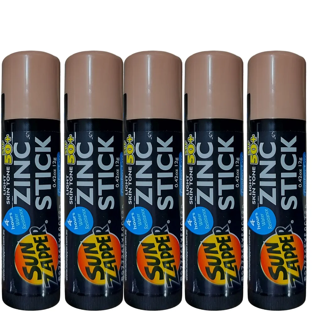 Sun Zapper Skin Tone Zinc Stick Set Of 5