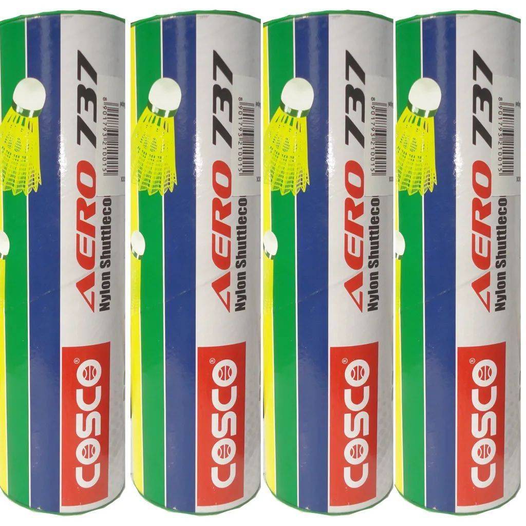 4 Boxes of cosco Aero 737 Nylon Badminton Shuttlecock