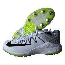 Nike Domain 2 Spike Cricket Shoes White and Grey