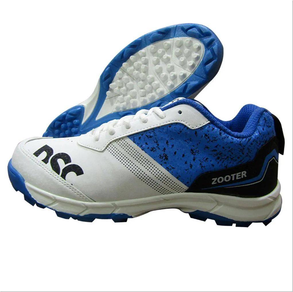 DSC Zooter Cricket Shoes White and Blue