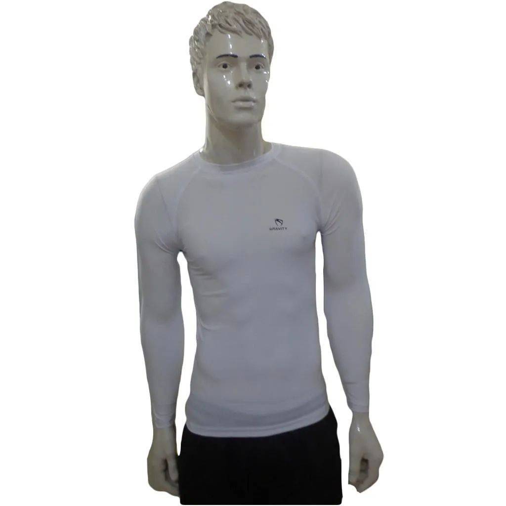 Gravity Skin Fit Cricket Clothing T Shirt Large White