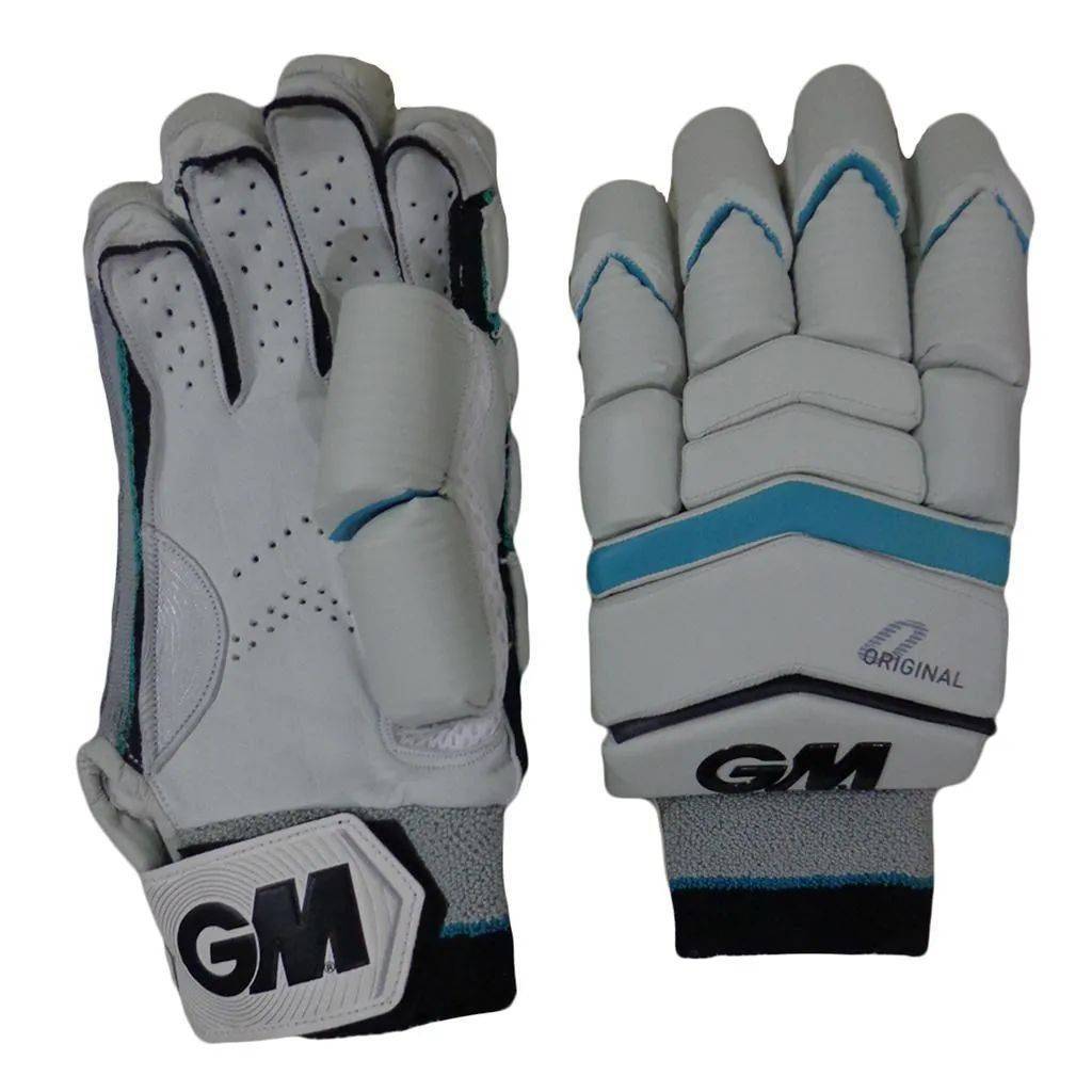 GM Cricket Batting Gloves Original White and Black