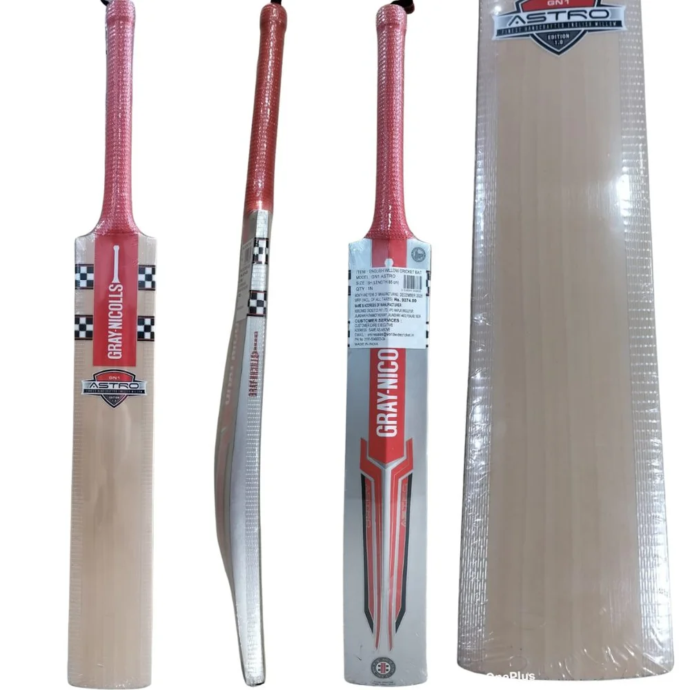 Gray Nicolls ASTRO GN1 English Willow Cricket Bat (Standard Size SHort Handle)