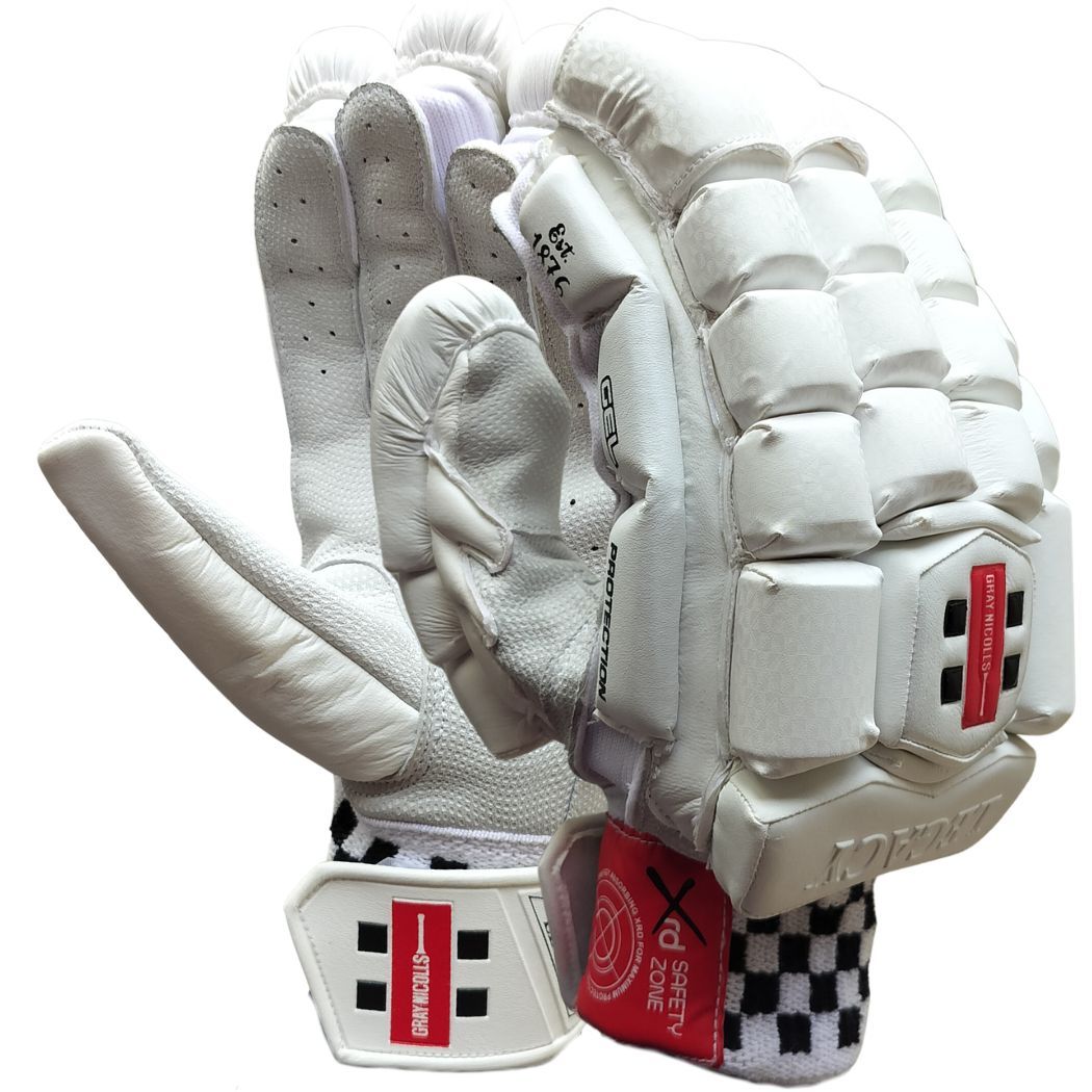 Buy Gray Nicolls Legacy Batting Gloves White Red (Mans Size Right