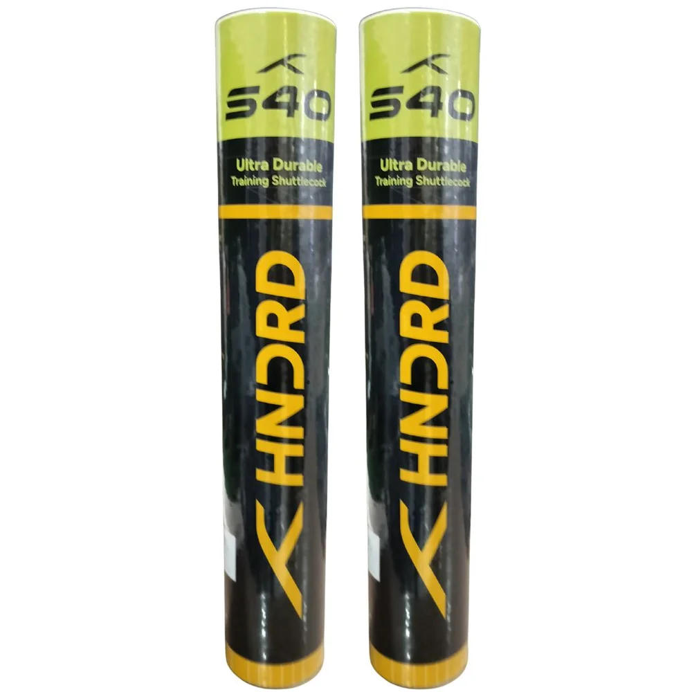 Hundred S40 Feather Badminton Shuttlecocks Set of 2