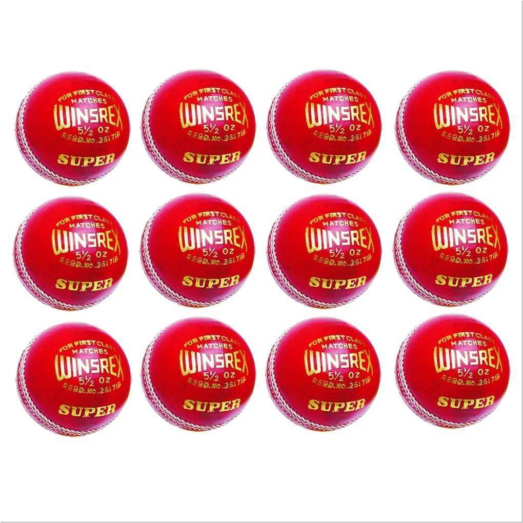 Khanna Winsrex Super Leather Cricket Ball 12 Ball Set