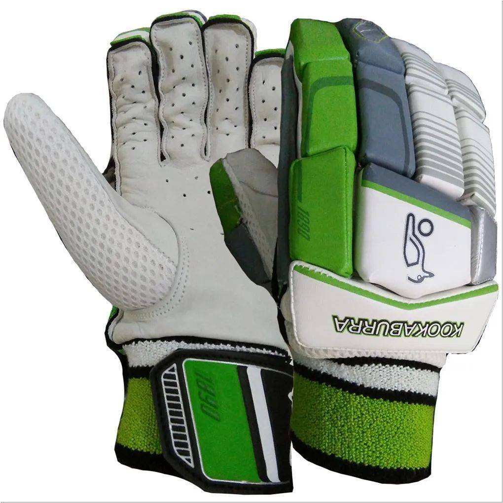 Kookaburra Kahuna 600 Batting Gloves White and Green