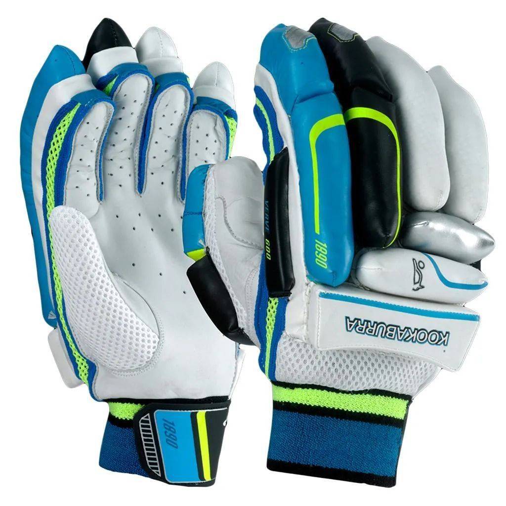 Kookaburra VERVE 400 Cricket Batting Gloves White and Blue