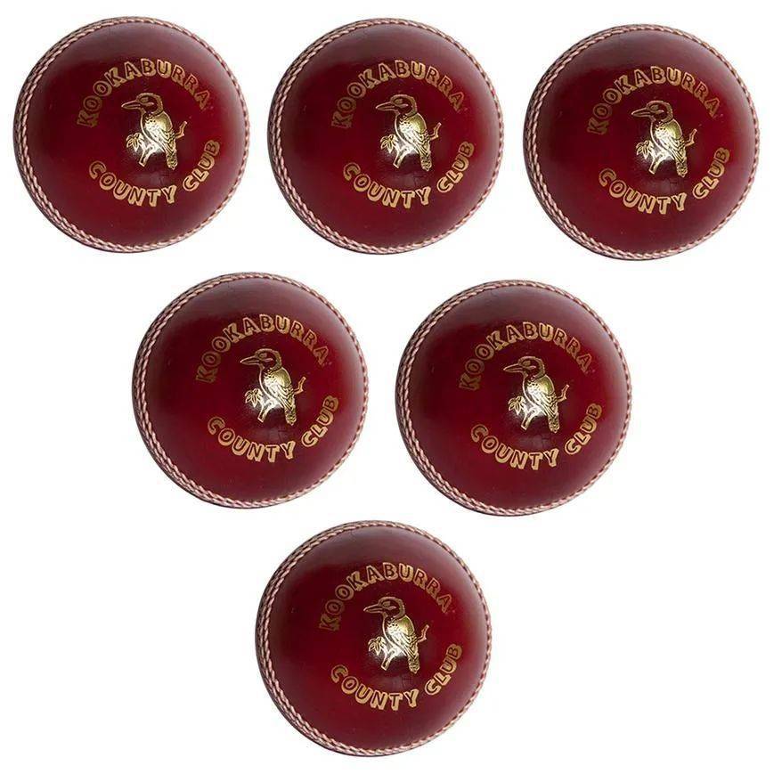 Kookaburra County Club Cricket Ball 6 Ball Set